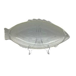 Vintage McKee Glasbake Large Glass Fish Platter